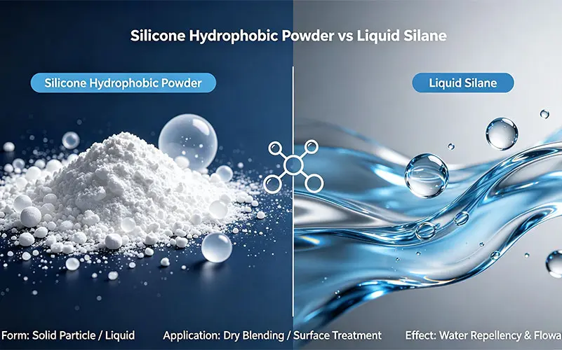 Silicone Hydrophobic Powder vs Liquid Silane