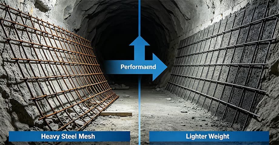 Why PAN Fiber Outperforms Steel Mesh in Shotcrete: Lightweight Reinforcement for Tunnel & Slope Stabilization 2 PAN fiber is Lightweight-Reinforcement-for-Tunnel-Slope-Stabilization